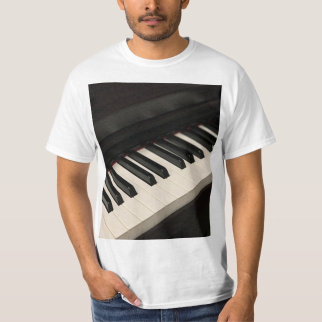 Cool Piano Design T-Shirt (Front)