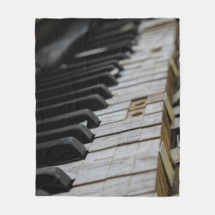 Cool Piano Fleece Blanket