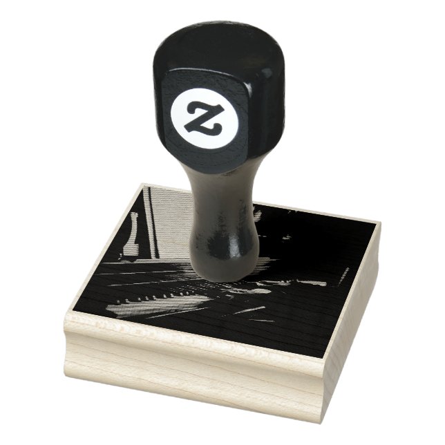 Cool Piano Rubber Stamp (Stamp)
