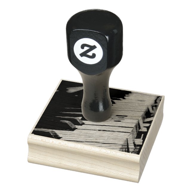 Cool Piano Rubber Stamp (Stamp)