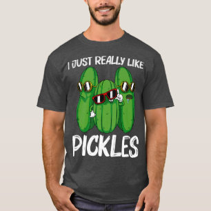 Cool Pickle Design For Men Women Pickle Food Cucum T-Shirt