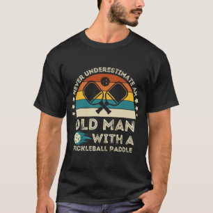 cool pickleball art for men paddle pickleball play T-Shirt