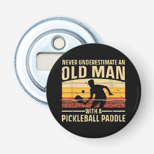 Cool Pickleball Art For Men Women Paddle Picklebal Bottle Opener
