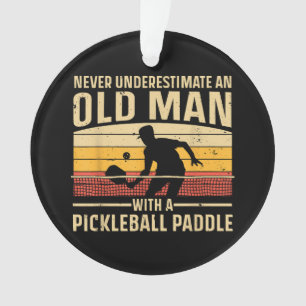 Cool Pickleball Art For Men Women Paddle Picklebal Ornament