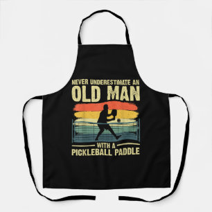 Cool Pickleball Design For Men Grandpa Pickleball  Apron