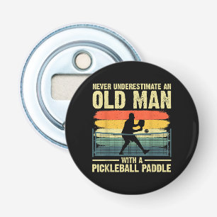Cool Pickleball Design For Men Grandpa Pickleball Bottle Opener