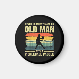 Cool Pickleball Design For Men Grandpa Pickleball Magnet