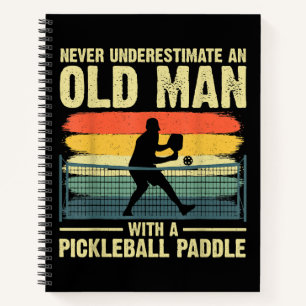Cool Pickleball Design For Men Grandpa Pickleball Notebook