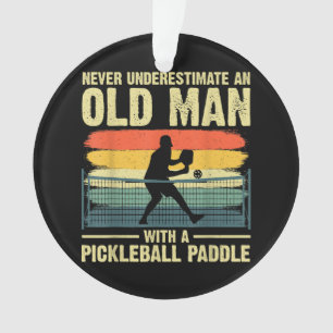 Cool Pickleball Design For Men Grandpa Pickleball Ornament