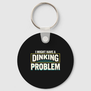 Cool pickleball design for men women dink key ring