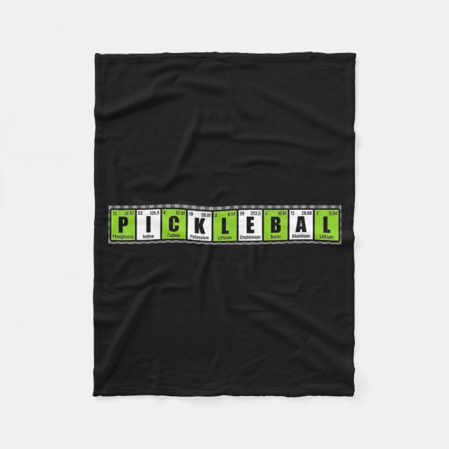 Cool pickleball essentail elements funny meme humo fleece blanket (Front)