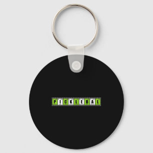 Cool pickleball essentail elements funny meme humo key ring