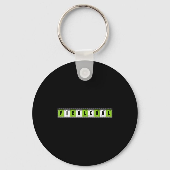 Cool pickleball essentail elements funny meme humo key ring (Front)