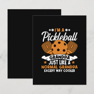 Cool Pickleball Grandpa Player Enclosure Card