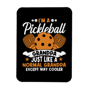 Cool Pickleball Grandpa Player Magnet