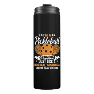 Cool Pickleball Grandpa Player Thermal Tumbler