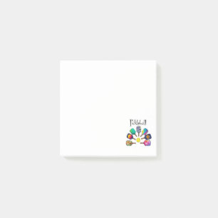 Cool Pickleball Paddle Sports Rainbow Post-it Notes