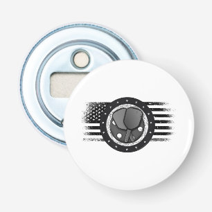 Cool Pickleball Sport USA Grunge Flag - Pickleball Bottle Opener