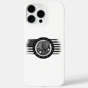 Cool Pickleball Sport USA Grunge Flag - Pickleball iPhone 16 Pro Max Case