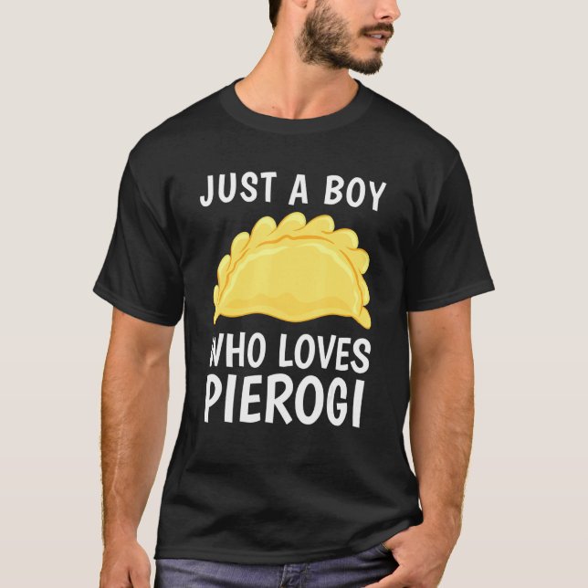 Cool Pierogi Boys Men Kis Foodie Vegan Polish Food T-Shirt (Front)