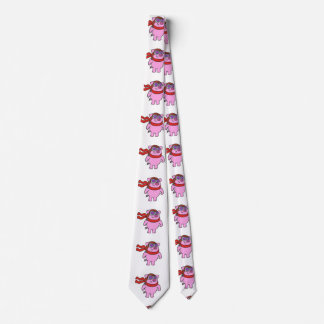Cool Pig Aviator cartoon | choose background colou Tie