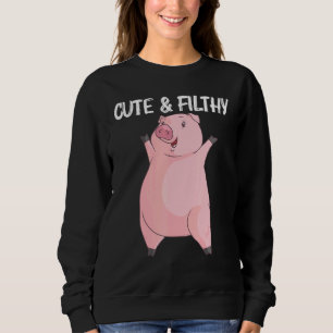 Cool Pig For Men Women Swine Boar Piggy Farm Anima Sweatshirt
