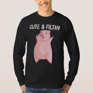 Cool Pig For Men Women Swine Boar Piggy Farm Anima T-Shirt