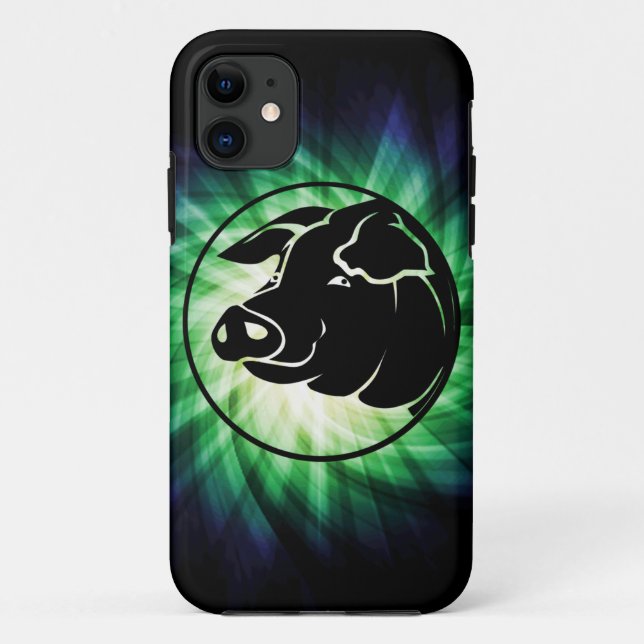 Cool Pig Head Case-Mate iPhone Case (Back)