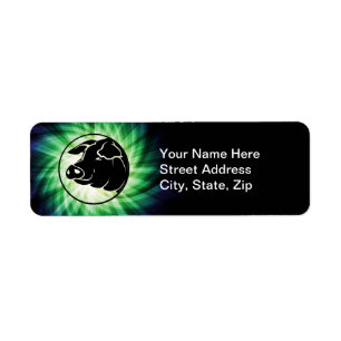 Cool Pig Head Return Address Label