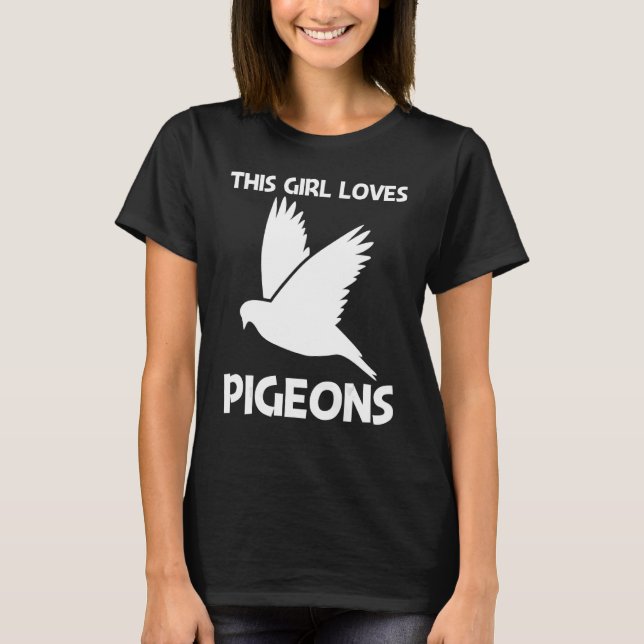 Cool Pigeon For Girls Kids Rock Dove Bird Pet  1 T-Shirt (Front)