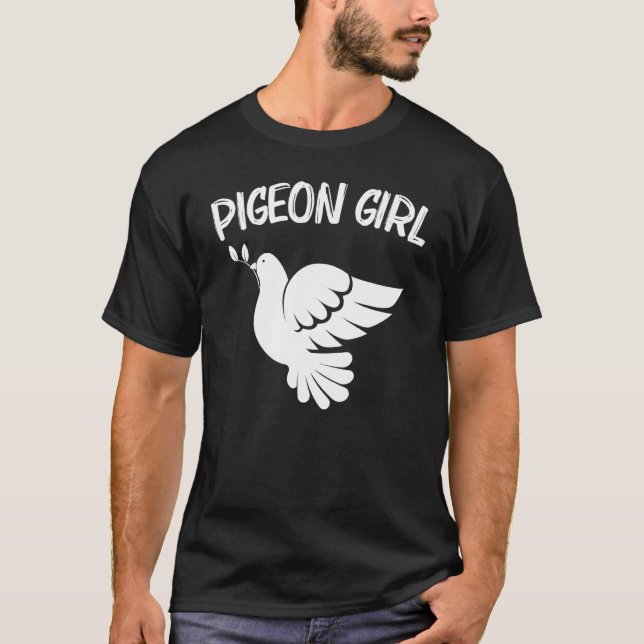 Cool Pigeon For Girls Kids Staple Homing Pigeon Ra T-Shirt (Front)
