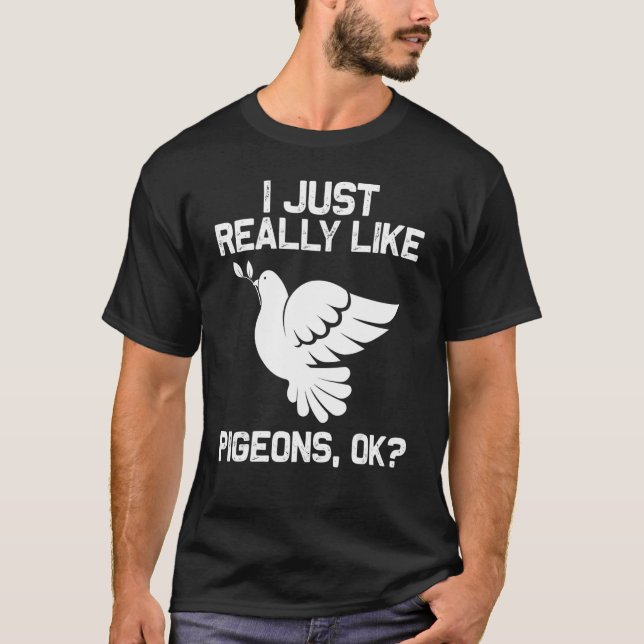 Cool Pigeon For Men Women Staple Homing Pigeon Rac T-Shirt (Front)