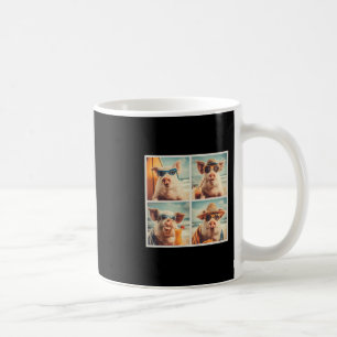 Cool Pigs With Sungles Farm Animal Vacation Beach Coffee Mug