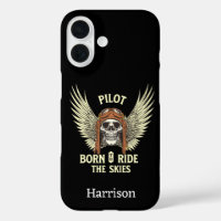 Cool Pilot Flying,Skull & Wings, Aviation