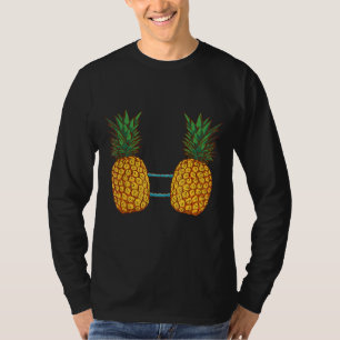 Cool Pineapple Bra Summer Hawaii Fruit Beach Holid T-Shirt