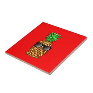 Cool Pineapple Ceramic Tile