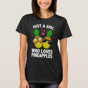 Cool Pineapple For Women Girls Hawaiian Aloha Pine T-Shirt