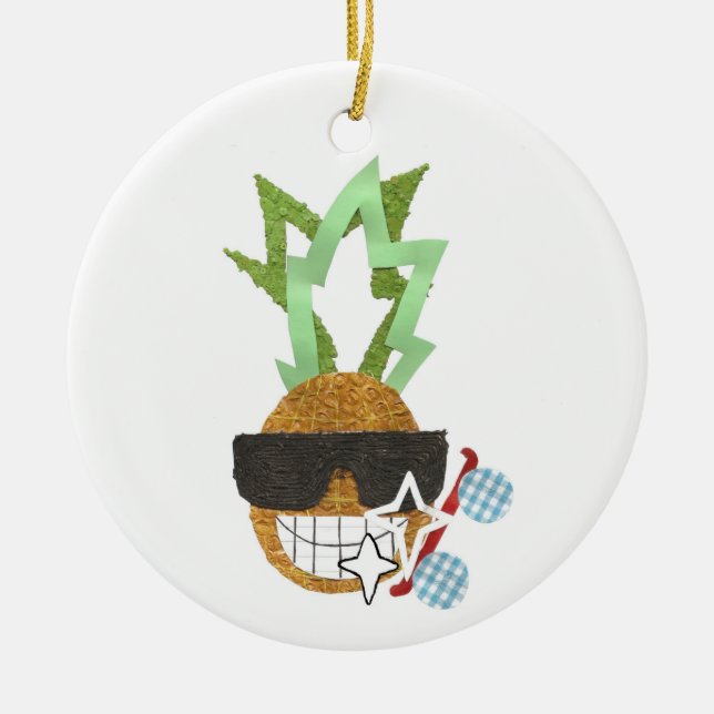Cool Pineapple Ornament (Front)