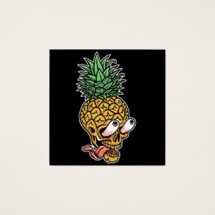 cool pineapple skull illustration