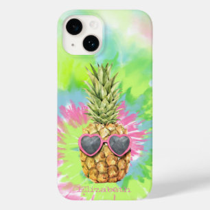 Cool Pineapple, Watercolor Colourful Tie Dye  Case-Mate iPhone 14 Case