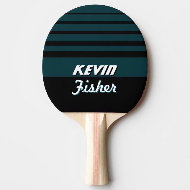 Cool Ping Pong Paddle with Name (Front)