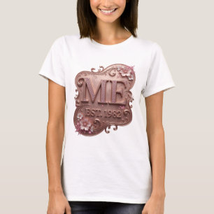 Cool Pink ABSTRACT ART Graphic Design T-Shirt