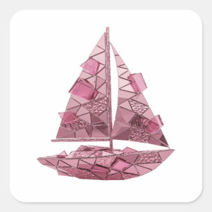 Cool Pink Abstract Sticker Print