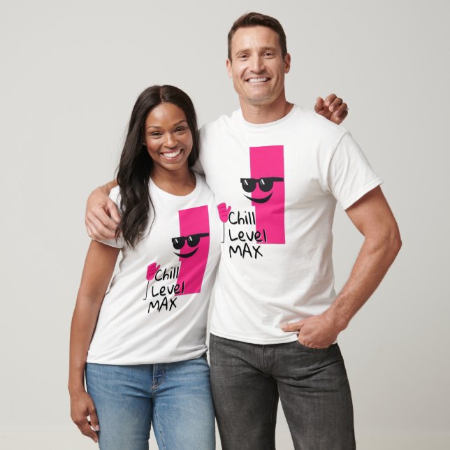 Cool Pink Block Character T-Shirt (Unisex)