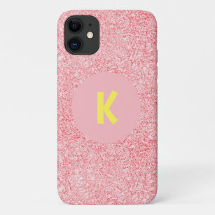 Cool Pink Girls Crystal Sparkle Personalised Case-Mate iPhone Case