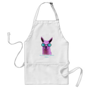 Cool Pink Llama! Custom Apron