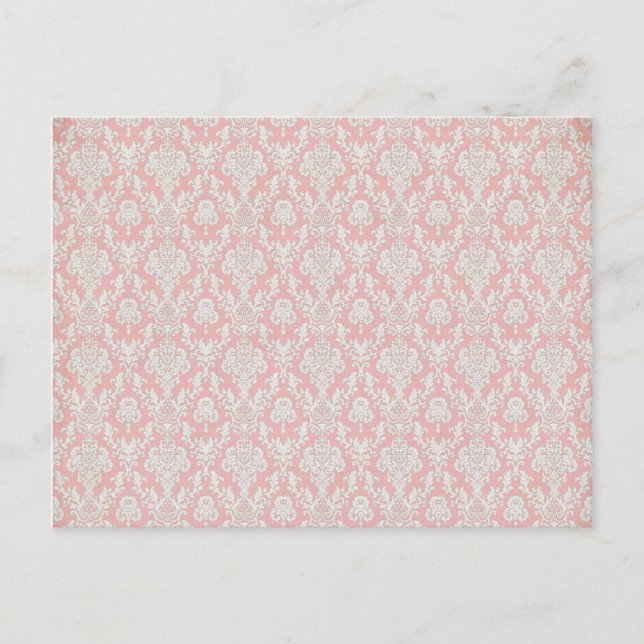 cool pink pattern postcard (Front)