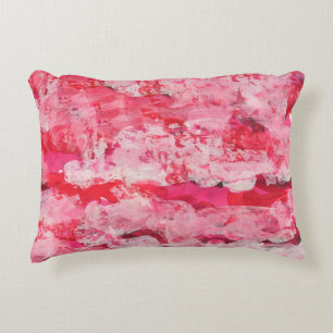 Cool pink texture. art, artistic, blur, bright, br decorative cushion