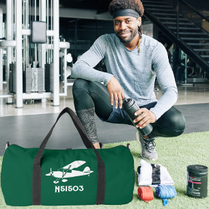 Cool Piper Cub Aeroplane,Aviation Custom Gym Trave Duffle Bag