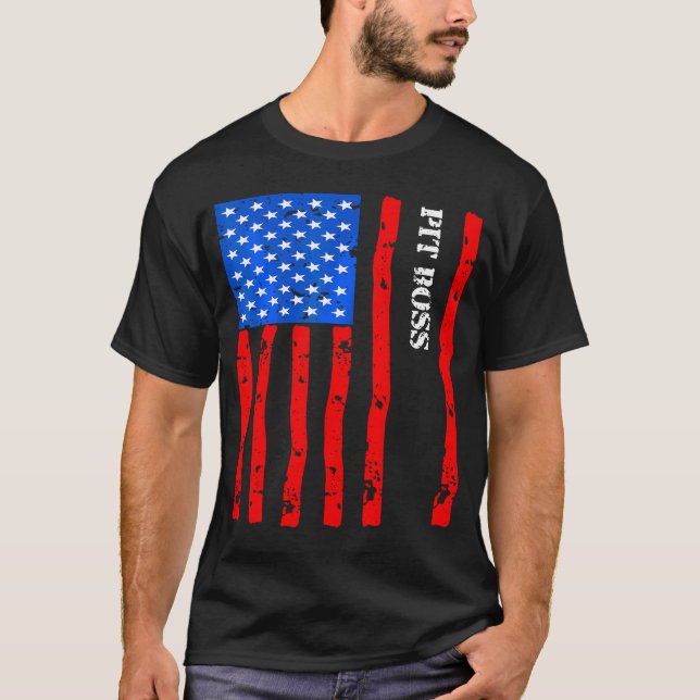 Cool Pit-Boss Accessories Things Stuff Usa Flag.pn T-Shirt (Front)